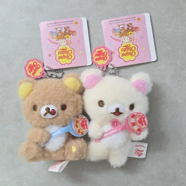 [BUNJANG] Rilakkuma Korilakkuma Chupa Chups Plush Set / 리락쿠마 코리락쿠마 츄파춥스 인형
