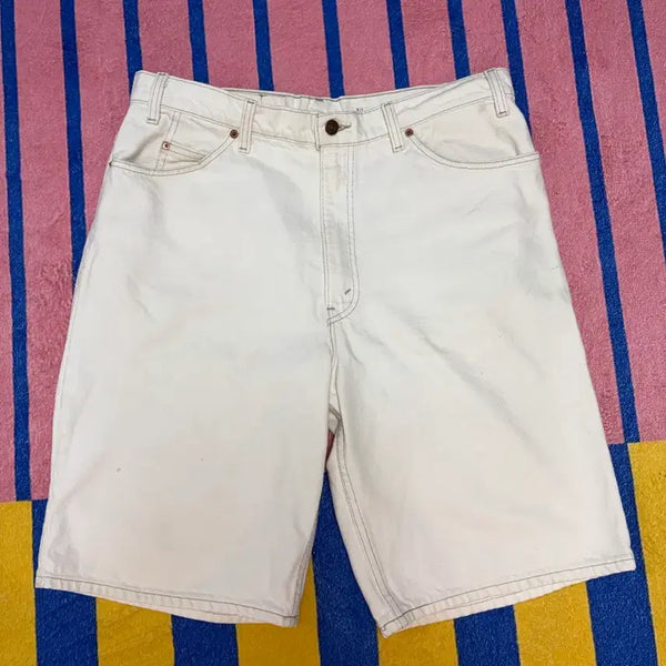 [BUNJANG] Levi's 550 Orange Tab Cream Shorts / 리바이스 550 오렌지탭 크림 쇼츠