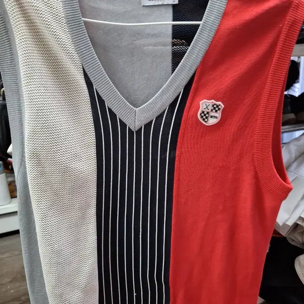 [BUNJANG] Metrociti Colorblock Knit Vest Size 95 / 메트로시티 배색 니트 조끼95