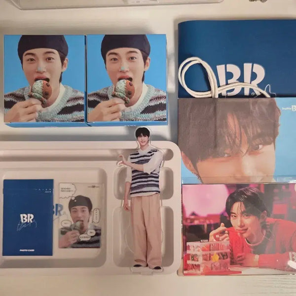[BUNJANG] Byun Woo Seok Baskin Robbins Goods Bundle Set / 변우석 배라 아이스크림 굿즈 세트 일괄