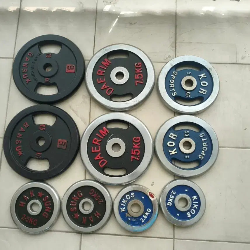 [BUNJANG] Home Gym Weight Plates Set (50kg) / 경량 원판