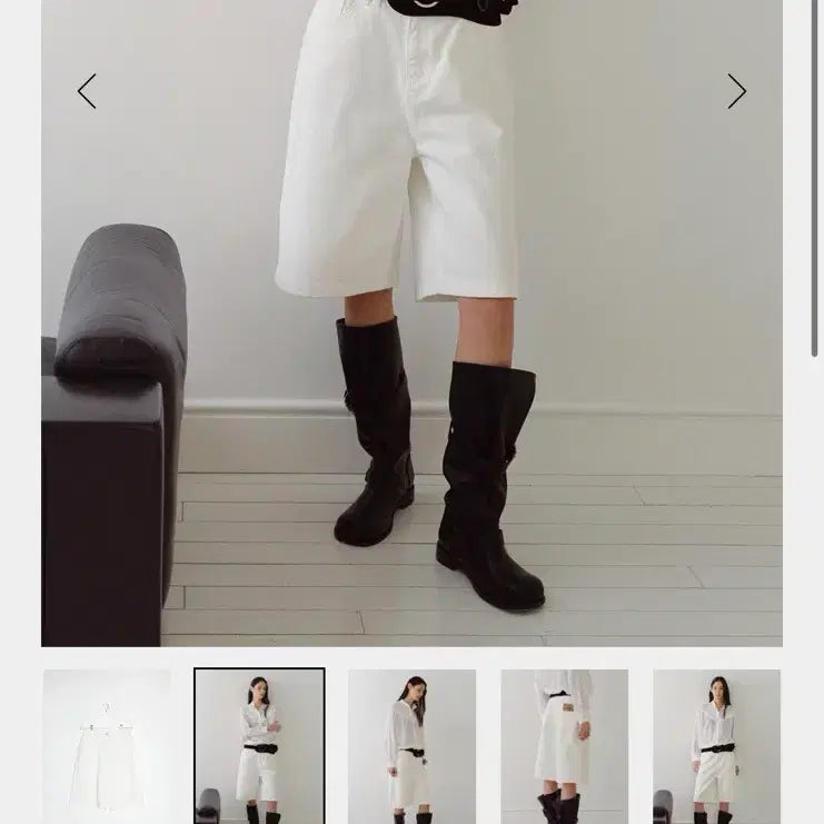 [BUNJANG] ENOR Bermuda Shorts White Pants / 엔오르 버뮤다팬츠 화이트팬츠