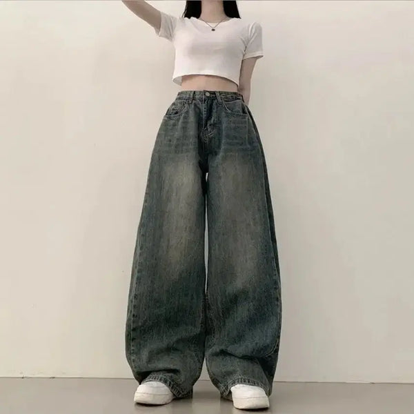 [BUNJANG] Bliz Washing Pintuck Jeans / 에이블리 블리즈 워싱 핀턱 청바지