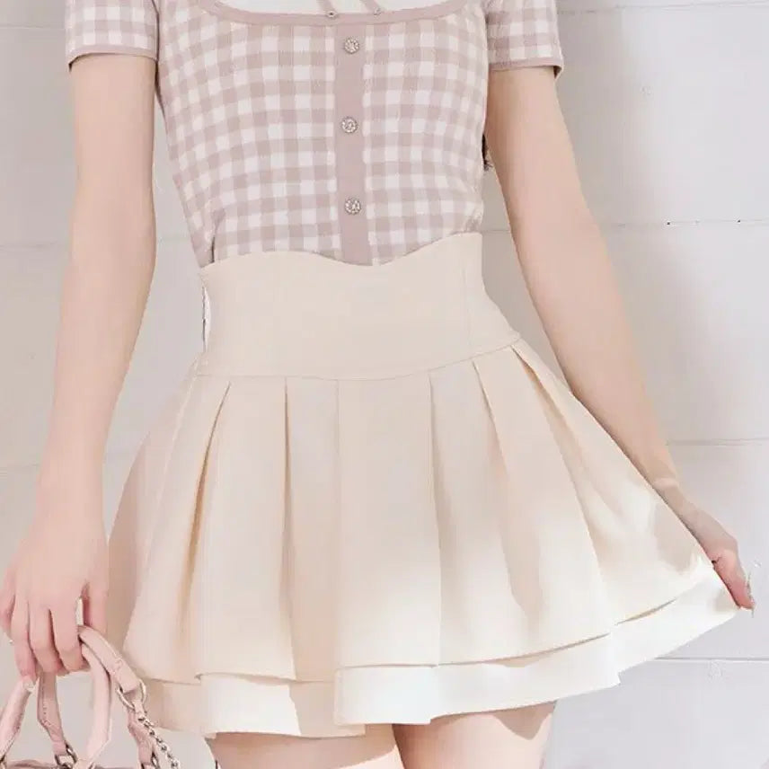 [BUNJANG] Michelle Macaron Ivory Skirt XS New / 미셸마카롱 스커트 아이보리 xs 새상품
