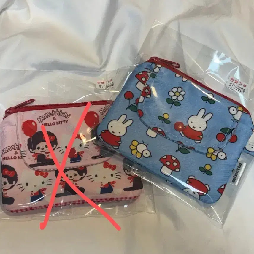 [BUNJANG] Miffy & Hello Kitty Pattern Pouch / 미피 패턴 파우치 헬로키티 패턴 파우치