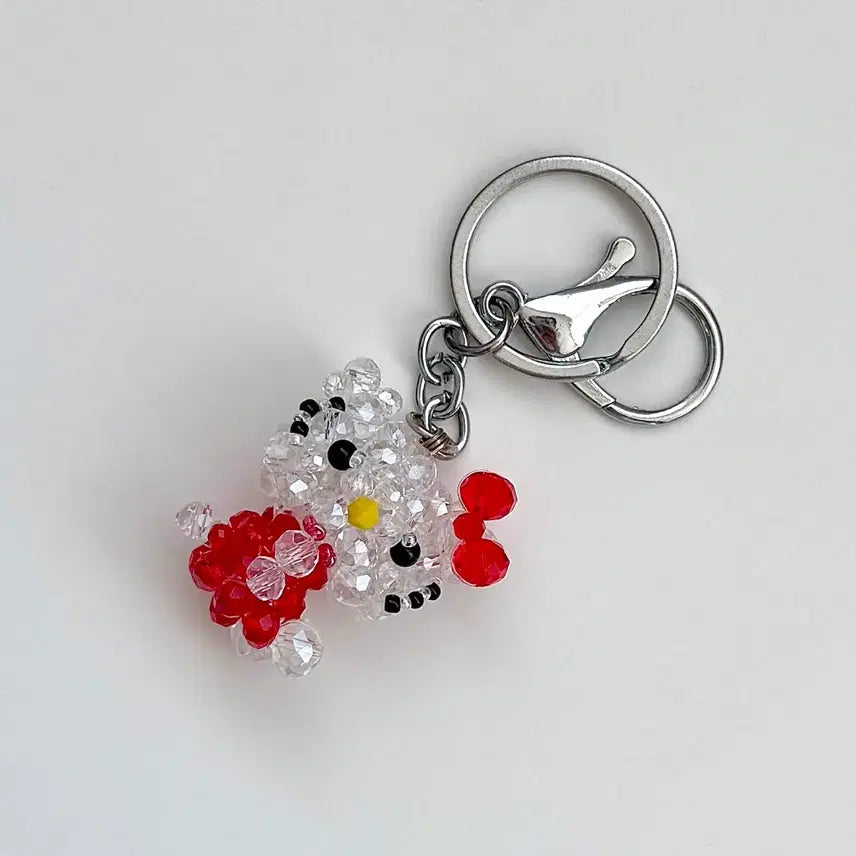 [BUNJANG] Hello Kitty Beaded Keychain / 헬로키티 비즈 키링