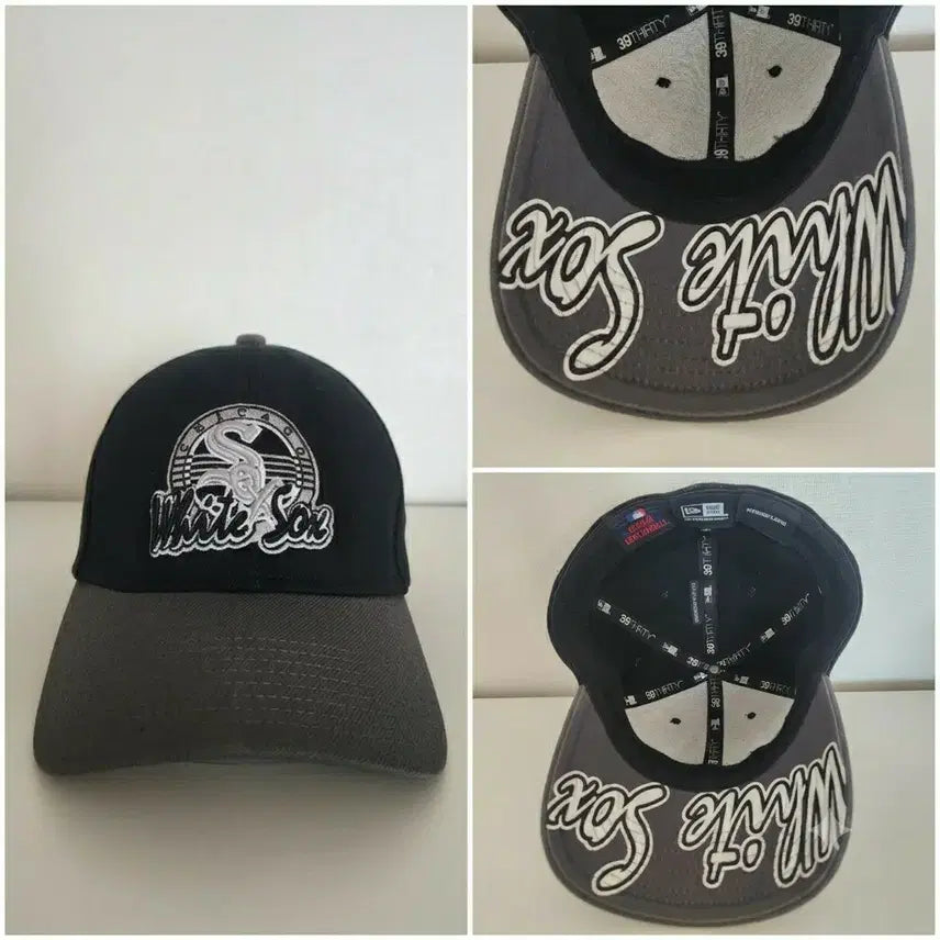 [BUNJANG] New Era 39THIRTY Chicago White Sox Undervisor Embroidery Cap (M-L) / [정품] 뉴에라 39THIRTY 시카고 화이트삭스 언더바이저 자수 볼캡 (M-L)
