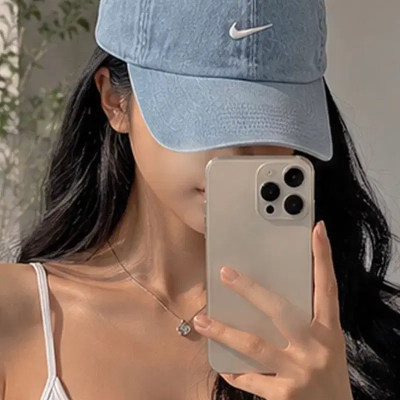 [BUNJANG] Nike Denim Blue Baseball Cap / 나이키 볼캡 데님블루