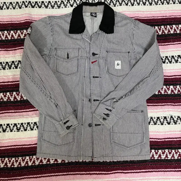 [BUNJANG] Hickory Stripe Work Jacket / 히코리 커버올 워크 자켓
