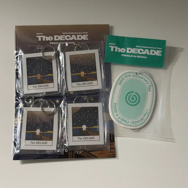 [BUNJANG] DAY6 DECADE Encore Gift Bundle Set Keyring & Air Freshener / 데이식스 데케이드 앙콘 기프트 마데기프트