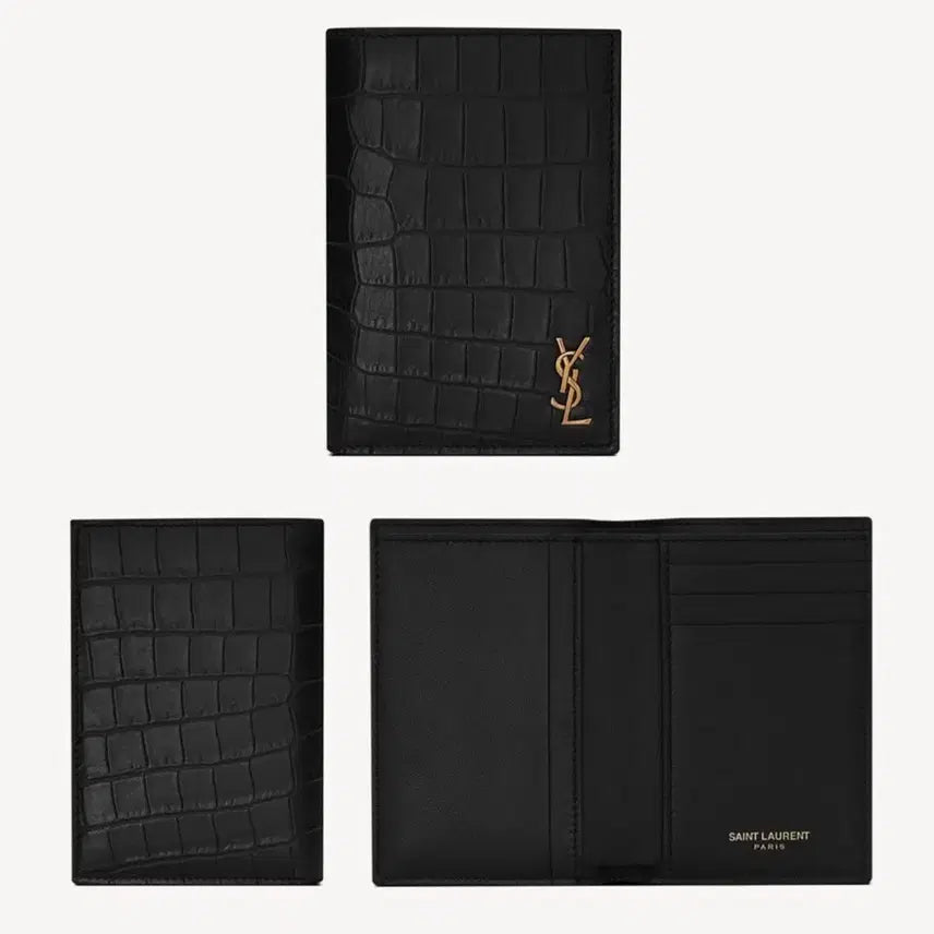 [BUNJANG] Saint Laurent Crocodile Wallet / 생로랑 남성 크로커다일 지갑