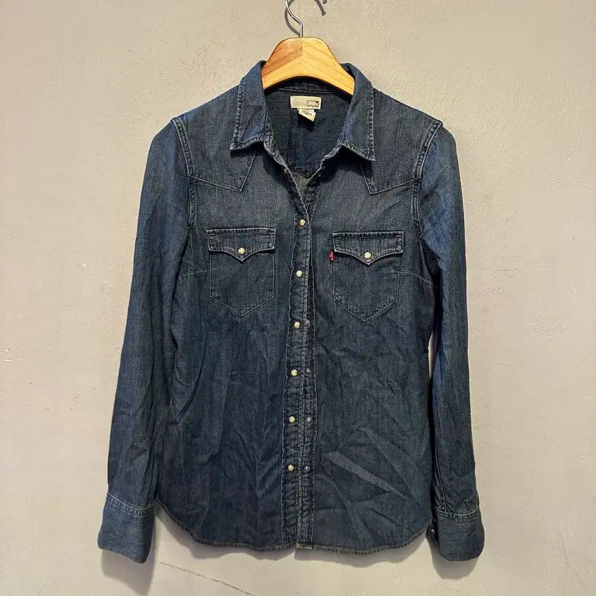 [BUNJANG] Levi's Western Denim Shirt Dark Wash / 리바이스 웨스트 데님 셔츠 진청