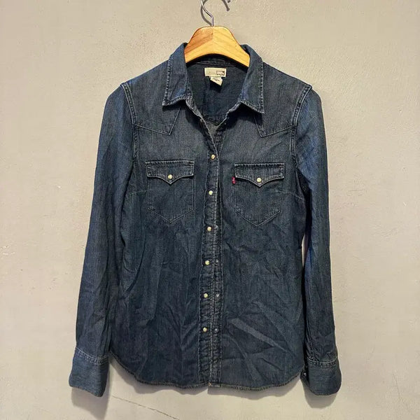 [BUNJANG] Levi's Western Denim Shirt Dark Wash / 리바이스 웨스트 데님 셔츠 진청