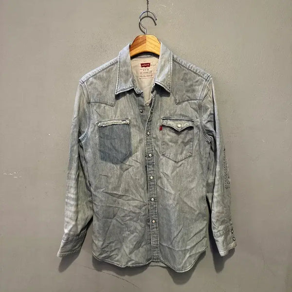 [BUNJANG] Levi's Western Denim Shirt Light Wash / 리바이스 웨스트 데님 셔츠 연청