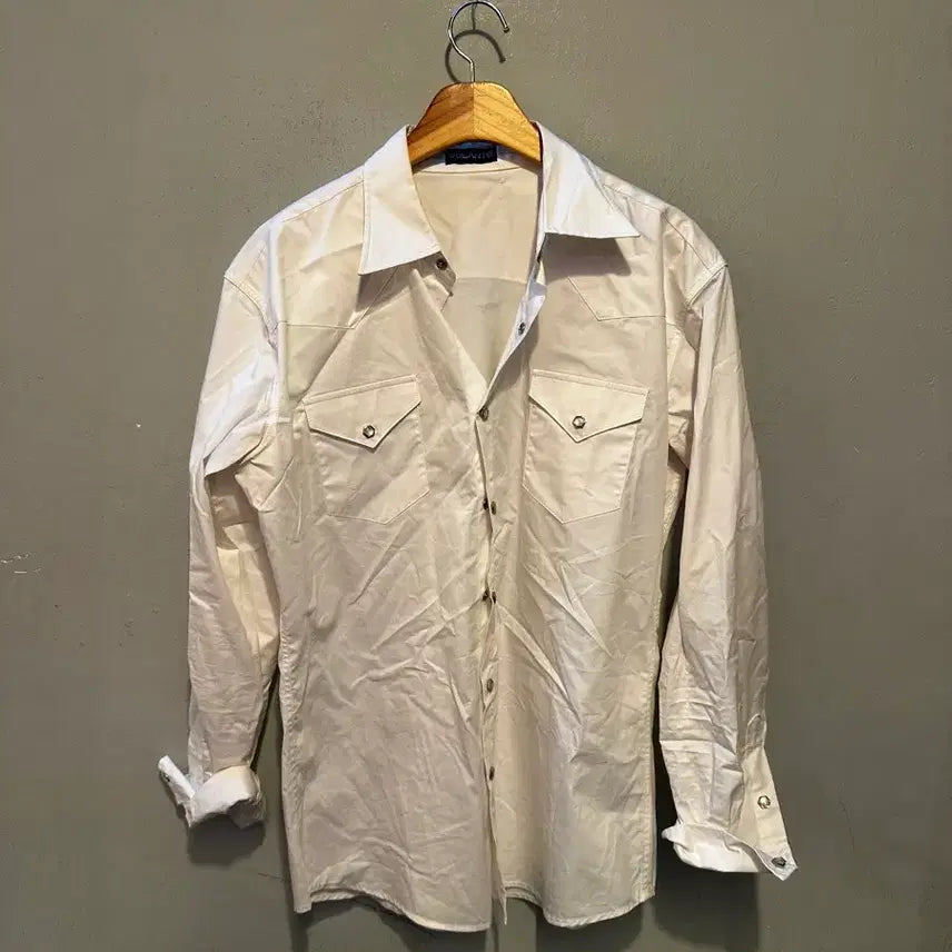 [BUNJANG] Volante White Western Shirt / 볼란테 화이트 웨스턴 셔츠