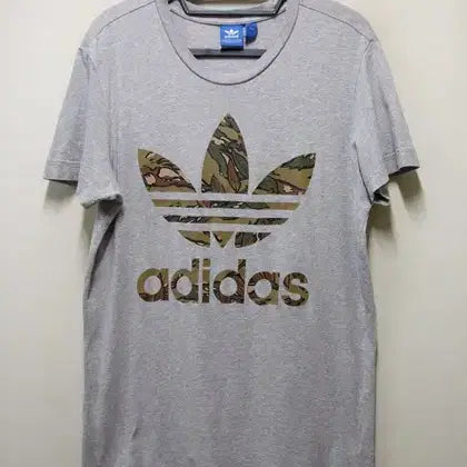 [BUNJANG] Adidas Big Logo Cotton Round T-shirt / 아디다스 정품 무늬 빅로고 면라운드티 택100