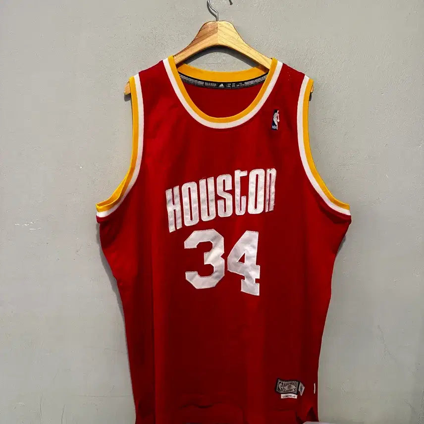 [BUNJANG] Adidas Houston Rockets Hakeem Olajuwon Mitchell & Ness Jersey / 아디다스 휴스턴 로켓츠 올라주원 미첼엔네스 유니폼