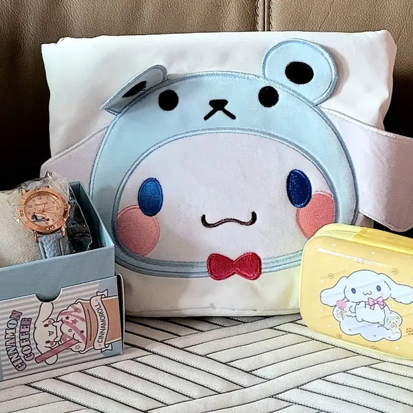 [BUNJANG] Sanrio Cinnamoroll Crossbody Bag, Watch & Mini Ready Bag Bundle (New) / 산리오 정품 시나모롤 크로스백+손목시계와 미니 레디백 일괄(새상품)