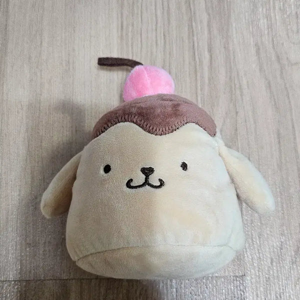 [BUNJANG] Sanrio Pompompurin Tanning Chocolate Pudding Keyring Storage Plush / 산리오 폼폼푸린 태닝 초코 푸딩 키링 수납 인형