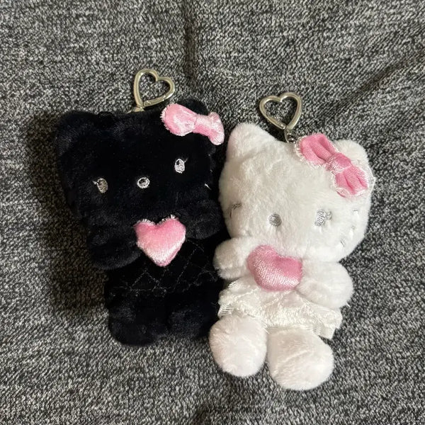 [BUNJANG] Filimili x Hello Kitty Angel and Devil Plush Keychain Mascot Bundle Set / 필리밀리 X 헬로키티 천사와 악마 봉제 인형 키링 마스코트 (일괄판매)