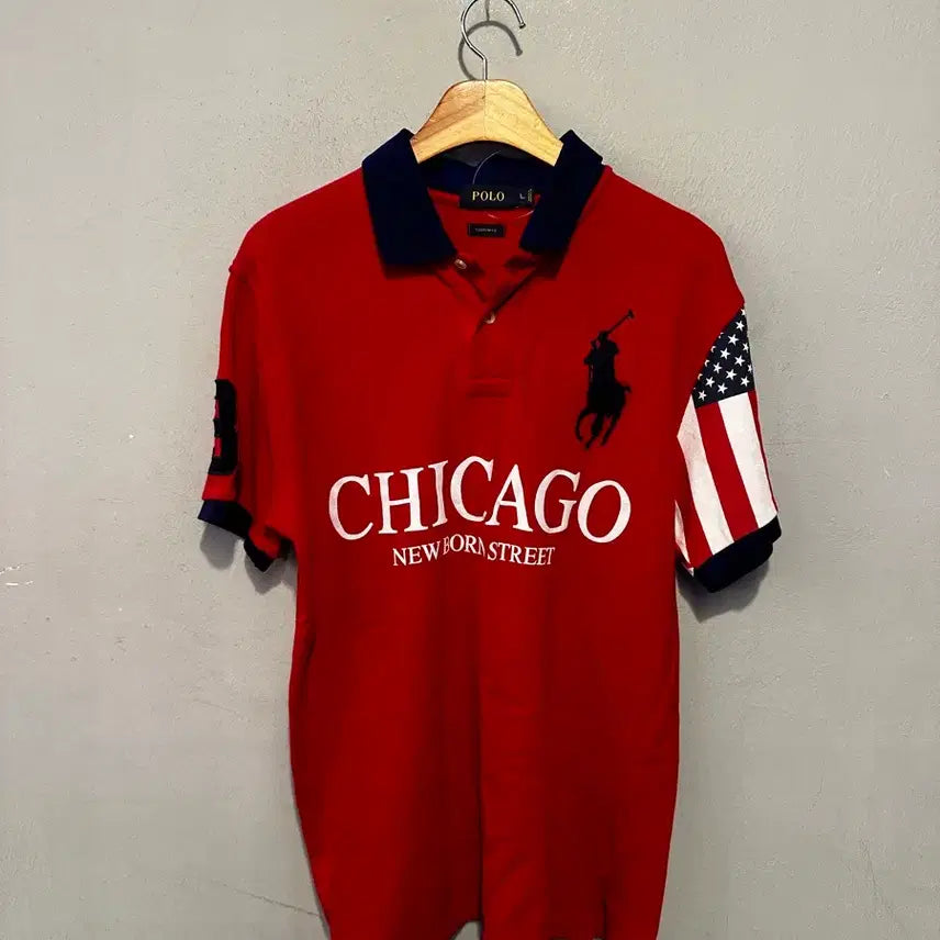 [BUNJANG] Polo Ralph Lauren Chicago Big Pony Pique Polo Shirt / 폴로 랄프로렌 시카고 빅포니 카라티