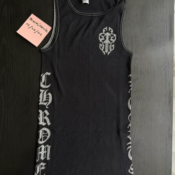 [BUNJANG] Chrome Hearts Dagger Cemetery Tank Top (Vintage) / 크롬하츠 대거 세메터리 탱크탑 (빈티지)