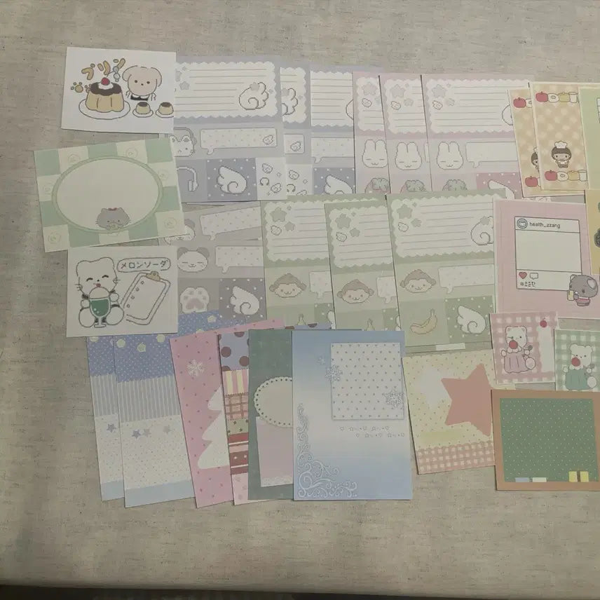 [BUNJANG] Scrapbooking Sticker Bundle Set (Mojo Paper) / 다꾸 씰스티커 모조지 일괄