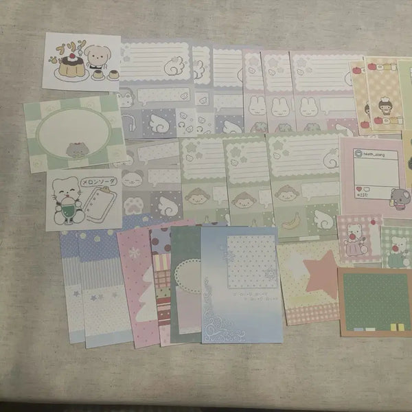 [BUNJANG] Scrapbooking Sticker Bundle Set (Mojo Paper) / 다꾸 씰스티커 모조지 일괄