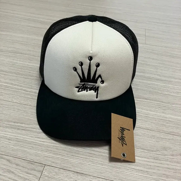 [BUNJANG] Stussy Crown Stock Trucker Cap Mesh Cap Black / 스투시 크라운 스탁 트러커 캡 메쉬캡 블랙 (스투시공홈제품)