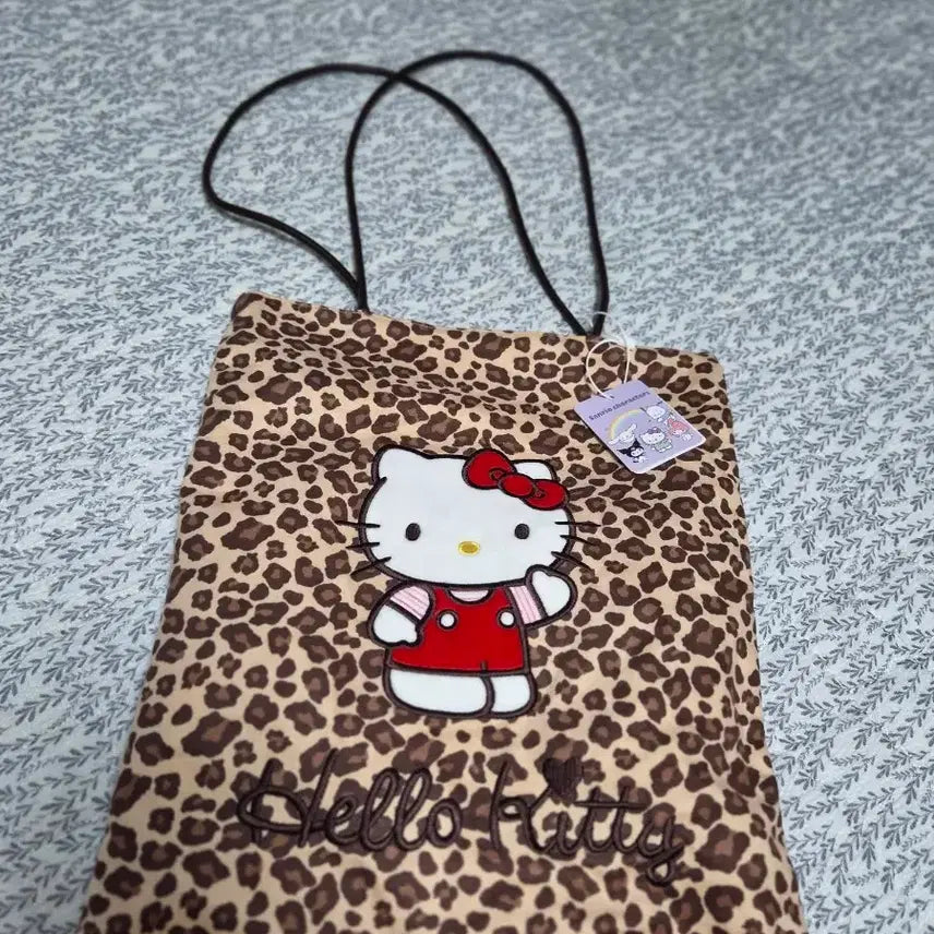 [BUNJANG] Hello Kitty Leopard Print Eco Bag / 헬로키티 레오파드 무늬 에코백