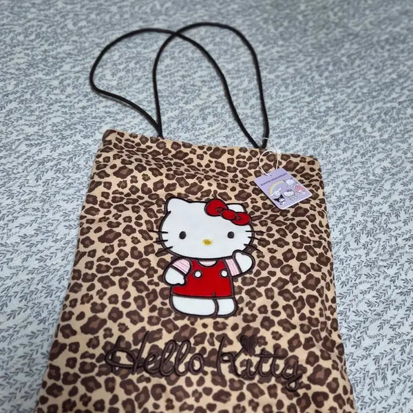 [BUNJANG] Hello Kitty Leopard Print Eco Bag / 헬로키티 레오파드 무늬 에코백