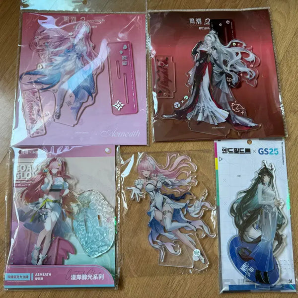 [BUNJANG] Aimuse Hyuki + Endfield Long Acrylic Standee Bundle Set / 명조 에이메스 , 히유키 + 엔드필드 장방이 아크릴 일괄로 팝니다