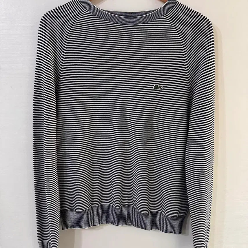 [BUNJANG] Lacoste Women's Striped Knit Sweater Size 38 / 라코스테 니트 38사이즈