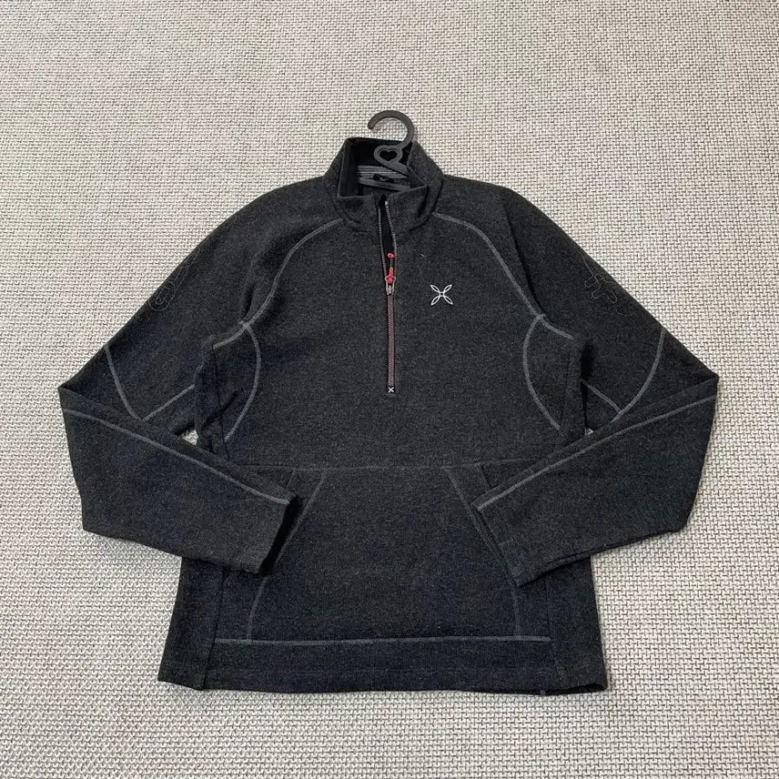 [BUNJANG] Montura Fleece Half-Zip Long-Sleeve T-Shirt / M 몬츄라 기모 반집업 긴팔티셔츠 B.5852