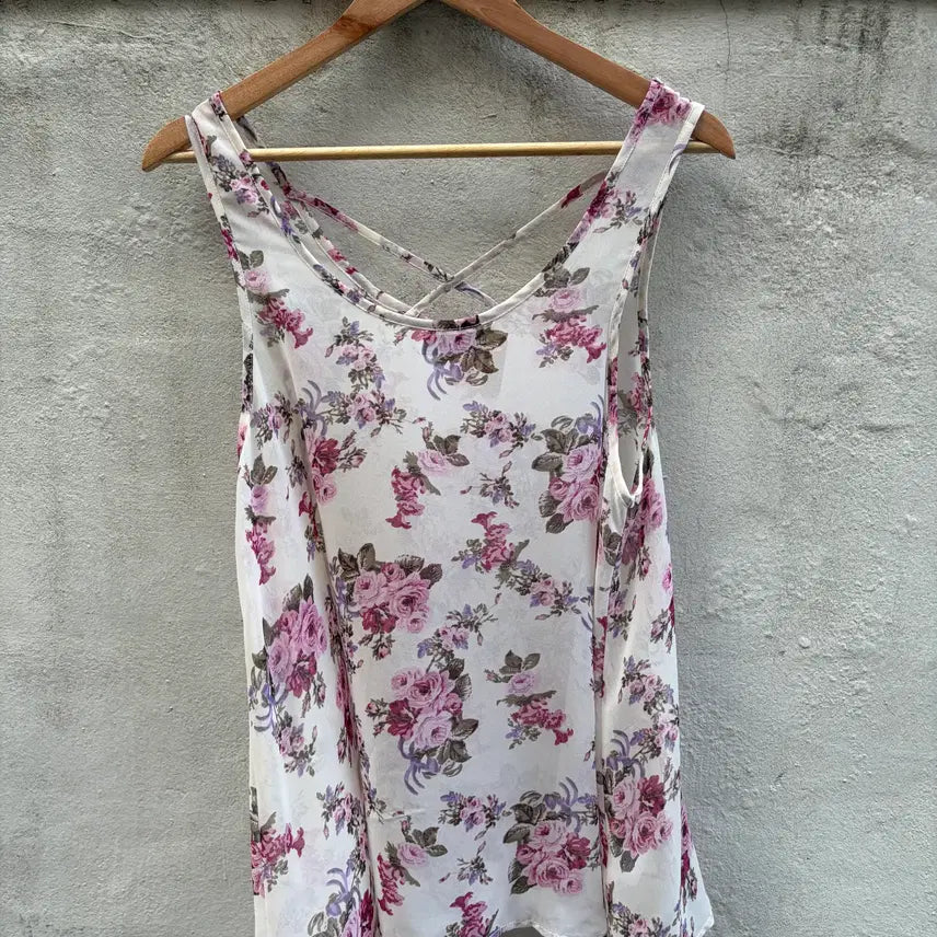 [BUNJANG] Radarista Floral Sleeveless Top / Radarista 플로럴 슬리브리스