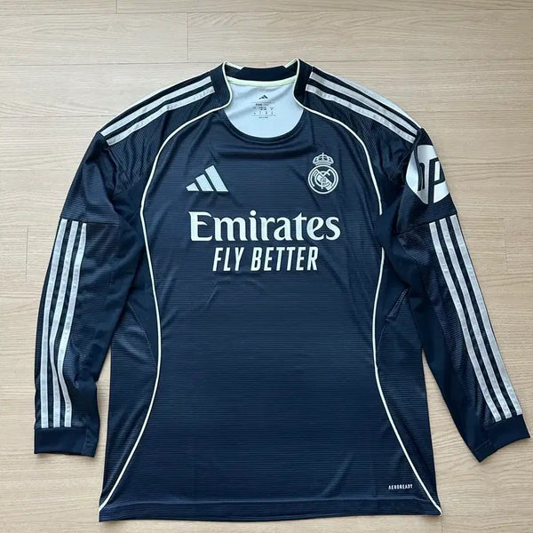 [BUNJANG] Real Madrid 25-26 Away Replica Long Sleeve Jersey - Size L / 레알마드리드 25-26 어웨이 레플리카 긴팔 L사이즈