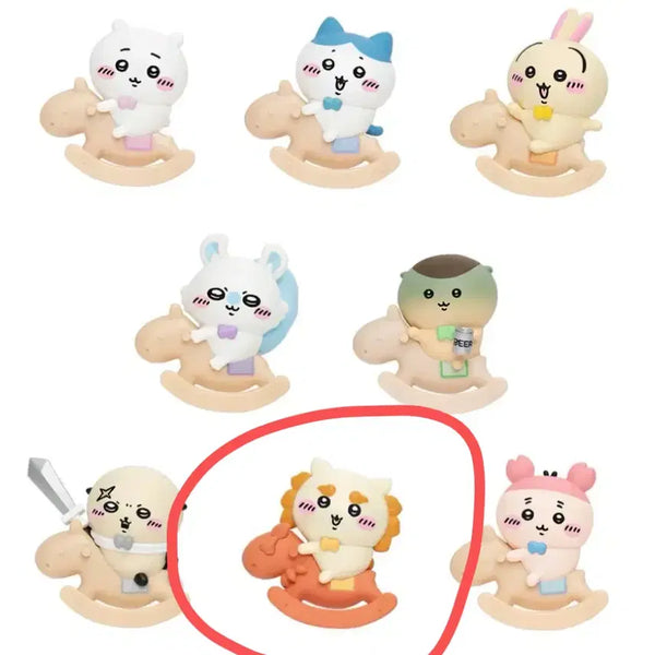 [BUNJANG] Cheekawaii Rocking Horse Figure Shisa / 치이카와 흔들흔들 목마 피규어 미개봉 시샤
