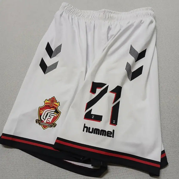 [BUNJANG] Hummel Gyeongnam FC White Shorts Jersey / 험멜 경남FC 화이트 반바지 져지 쇼츠 축구 풋살 밴딩