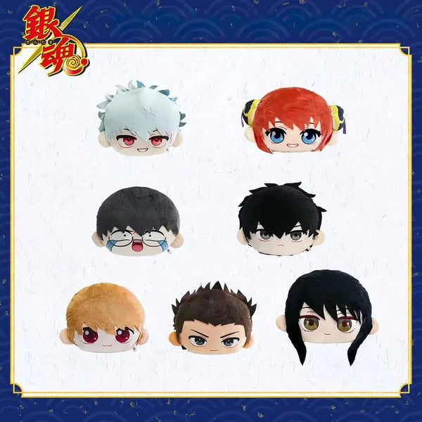 [BUNJANG] Gintama Sakata Gintoki Kagura Shimura Shinpachi Hijikata Toushiro Okita Sougo Kondo Isao Katsura Kotaro Double-Sided Plush Cushion / 은혼 사카타 긴토키 카구라 시무라 신파치 히지카타 토시로 오키타 소고 콘도 이사오 카츠라 코타로 양면 얼굴 누이 인형 쿠션