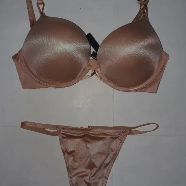 [BUNJANG] Victoria's Secret Very Sexy Bombshell Bra & V-String Panty Set 32C/S / 빅토리아 시크릿 Very sexy 밤쉘 브라 끈팬티 세트 32C/S