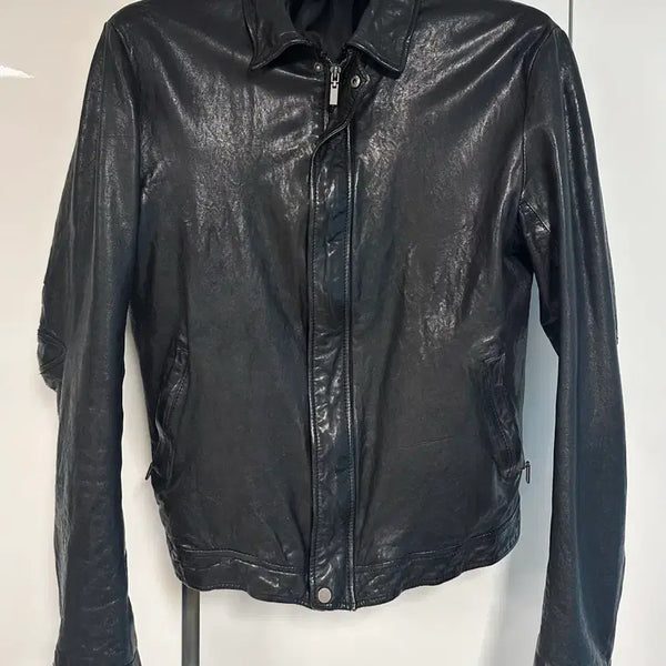 [BUNJANG] Artisan Mood Lambskin Leather Jacket / [L] 아티잔 무드 램스킨 레더자켓