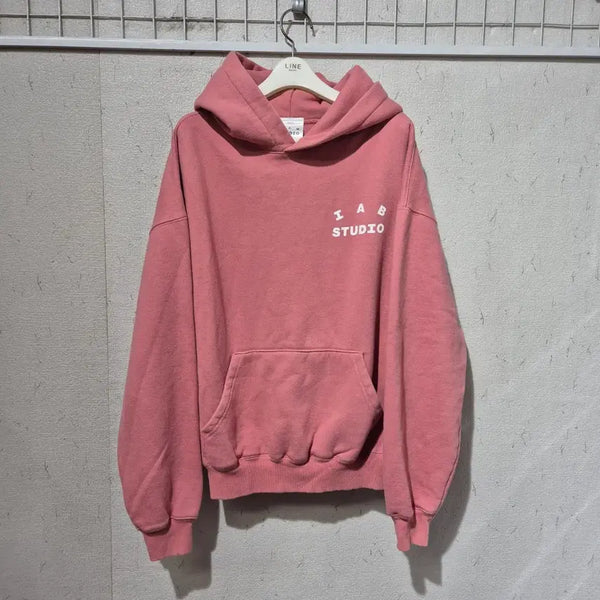 [BUNJANG] IAB Studio Hoodie Pink / 아이앱 스튜디오 후드티 핑크