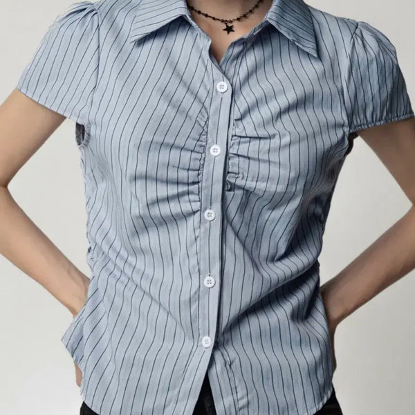 [BUNJANG] Summer Striped Shirt / 여름 스트라이프 셔츠