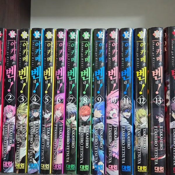 [BUNJANG] Akame ga Kill! Complete Series (Volumes 1-15) / 아카메가 벤다! 1-15권 전권 판매합니다