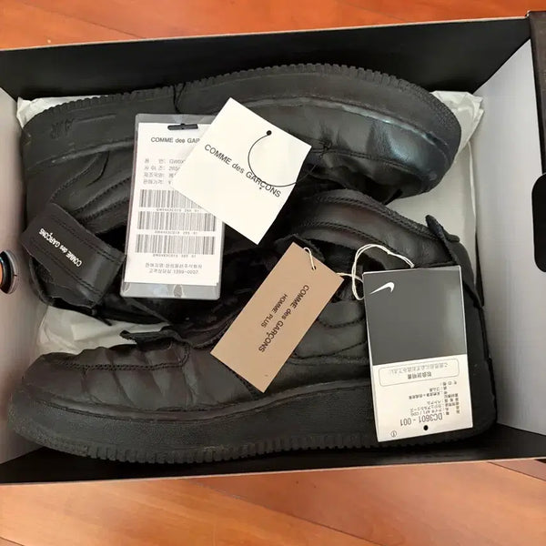 [BUNJANG] Comme des Garçons Homme Plus Air Force Mid Sneakers / 꼼데가르송 옴므 플러스 에어포스 미드 265
