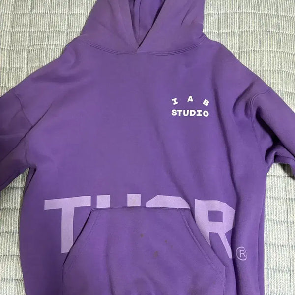 [BUNJANG] I.A.B Studio Thor Hoodie Purple L / 아이앱 후드티 토르 퍼플 L