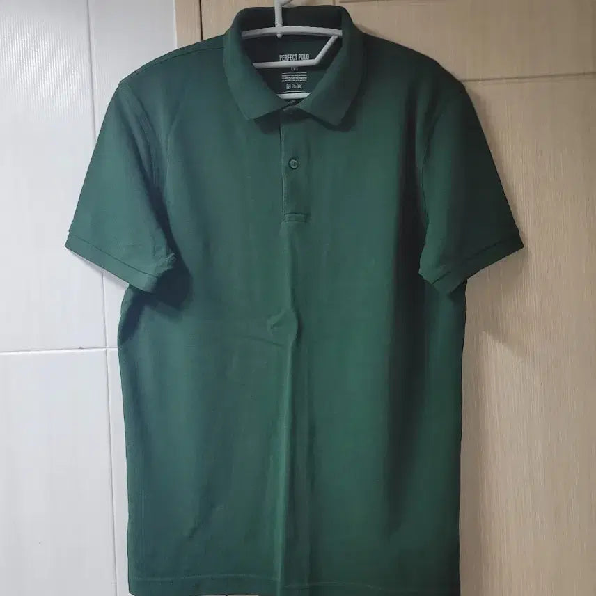 [BUNJANG] Giordano Cotton Short-Sleeve Polo Shirt - Green (M) / 지오다노 반팔카라티(세탁만)