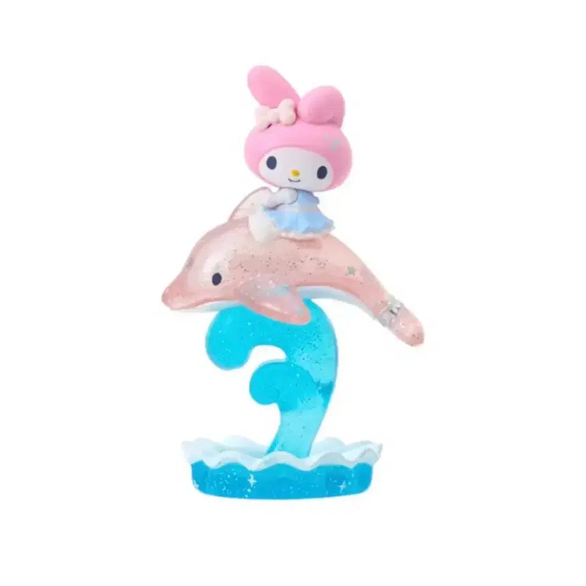 [BUNJANG] Sanrio Dolphin Random Figure Set (Marron & Piano) / 산리오 돌핀 랜덤 피규어 마멜+피아노 일괄