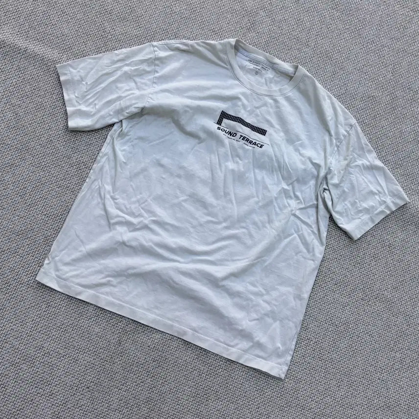 [BUNJANG] Mens Big Logo Printing Short Sleeve T-Shirt / 105 시리즈 남성 빅로고 프린팅 반팔 티셔츠 0731E2