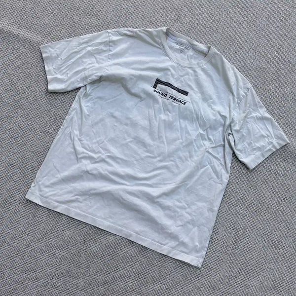 [BUNJANG] Mens Big Logo Printing Short Sleeve T-Shirt / 105 시리즈 남성 빅로고 프린팅 반팔 티셔츠 0731E2